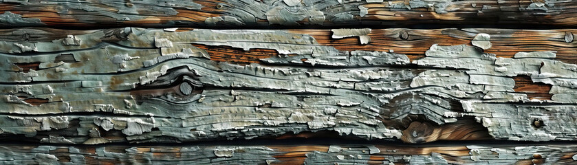 Weathered Wooden Sign: Close-Up of Textured and Weathered Wooden Sign with Vintage Charm