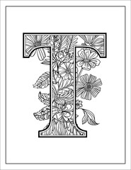 Alphabet Coloring Page