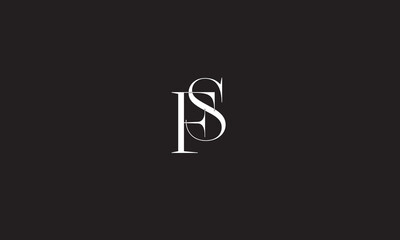 FS, SF , F ,S, Abstract Letters Logo Monogram	