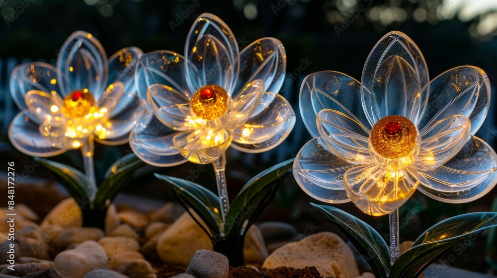 Aufkleber transform your backyard into a snowy wonderland with a sparkling display of snowflake projections, s