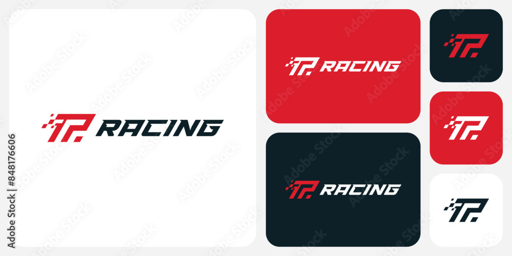 Aufkleber letter r initial vector logo design with pixel effect in a modern, simple, clean and abstract style.