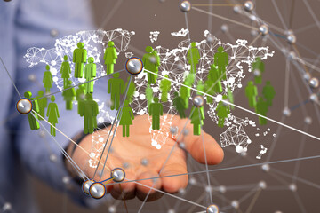 Structure of world economy, communication network global
