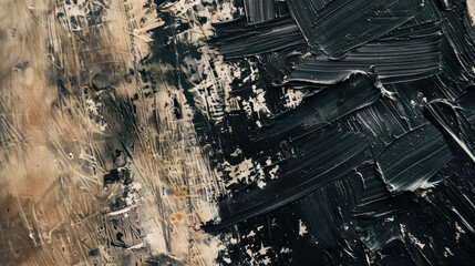 Fototapeta premium Abstract brush strokes on a rough paper surface