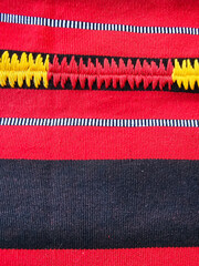 Traditional folk of the cordilleras, hand weaving pattern	