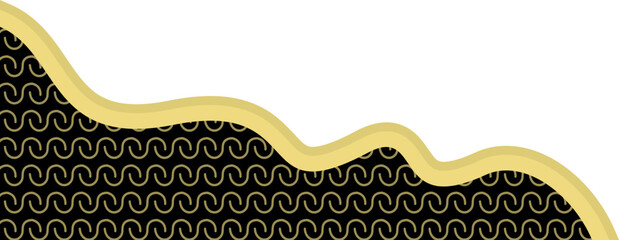 Islamic Wavy Corner Decoration 