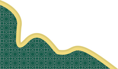 Islamic Wavy Corner Decoration 