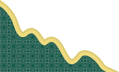 Islamic Wavy Corner Decoration 