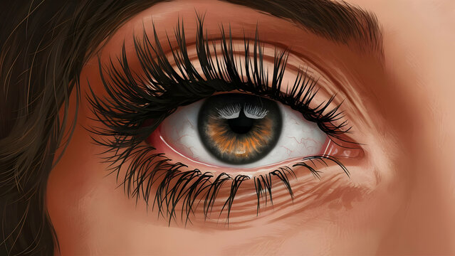 Eye of Intrigue A Close up Sketch with Hidden Meanings