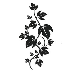 Leaf Minimalist and Simple Silhouette Vector illustration