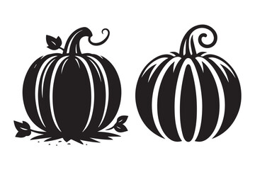Vector illustration of a pumpkin, perfect for seasonal themes.