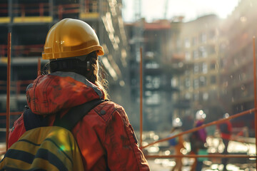 Various industry sectors with dedicated workers, showcasing diverse environments from factories to construction sites and technology hubs.

