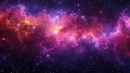 Naklejka premium Space nebula, 3D rendering, spherical panorama p 