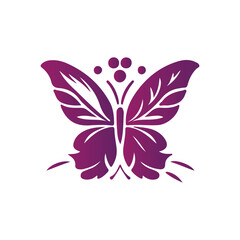Obraz premium Butter Fly silhouette vector design.