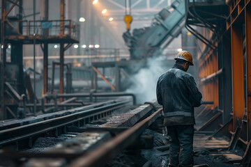 Various industry sectors with dedicated workers, showcasing diverse environments from factories to construction sites and technology hubs.