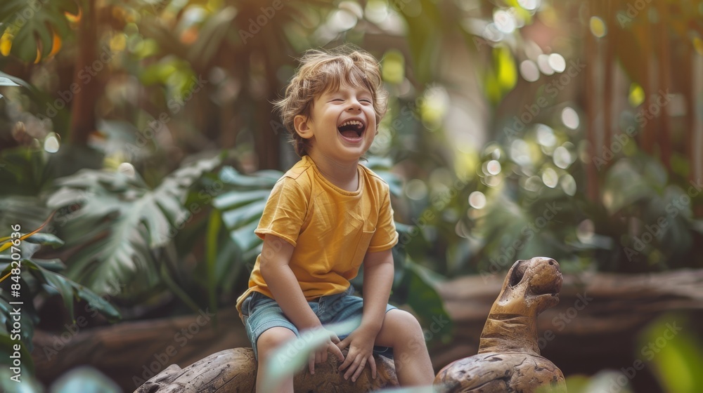 Poster The playful laughing boy