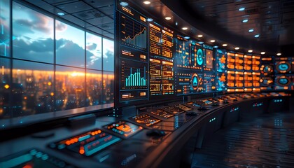 Webinar Workshop Wisdom, virtual workshop setting with screens displaying various business and internet technology topics, 