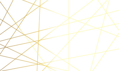 Obraz premium Abstract luxury seamless premium shiny golden random chaotic square and triangle lines on transparent background. Vector, illustration