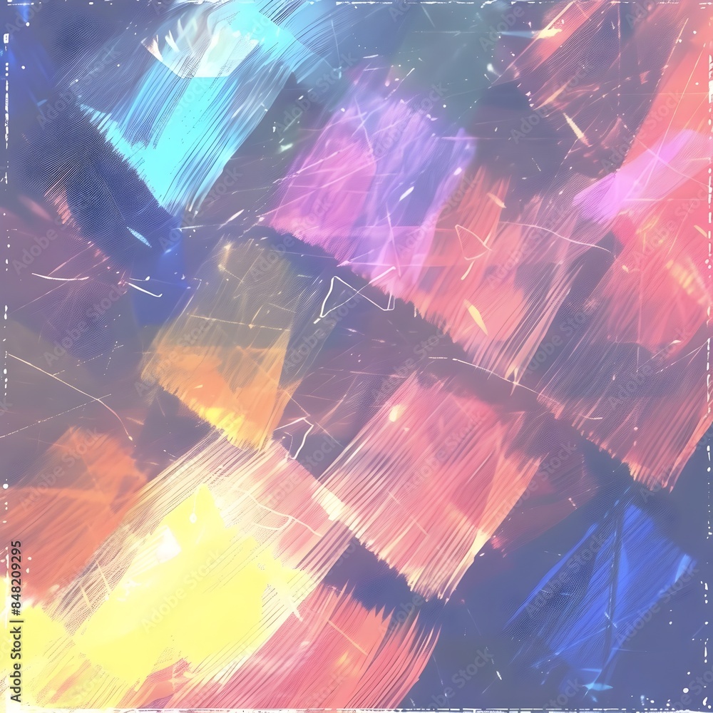 Poster mesmerizing chromatic abstraction a captivating dance of light and color