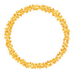 キンモクセイのイラスト リアル 白バック