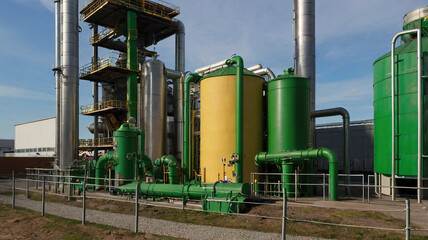 Modern Industrial Business Area with Advanced Manufacturing and Logistics Facilities