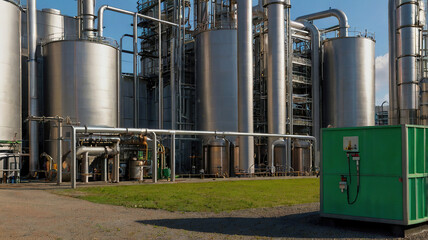 Modern Industrial Business Area with Advanced Manufacturing and Logistics Facilities