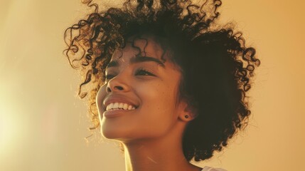The Smiling Woman in Sunlight