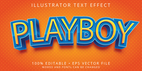 playboy typography premium editable text effect