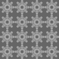 Abstract gray seamless texture with round abstract pattern