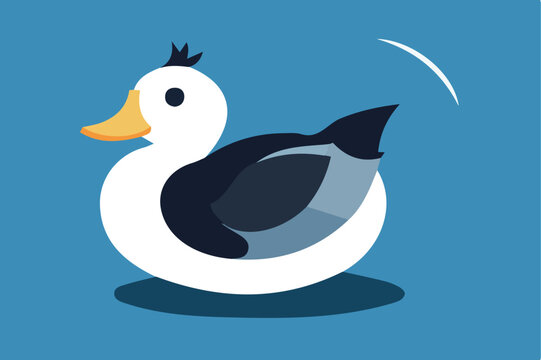 recommend clip art: PAPERA ANATRA  vettoriale editabile con fondo isolato 