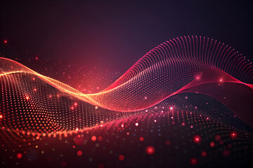 Colorful dots waves background texture