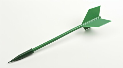 White backdrop image with a detached green pointer