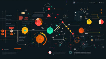 Infographic showcasing a timeline with milestones and key events