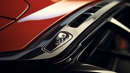Fototapeta premium Close-Up Image of a Sports Car Headlight