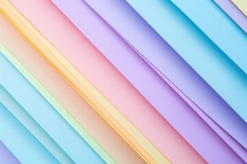 Obraz premium Pastel paper stack background for social media design.