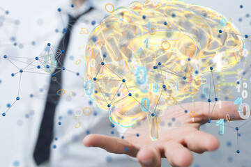 Futuristic Artificial Intelligence and Machine Learning Concept