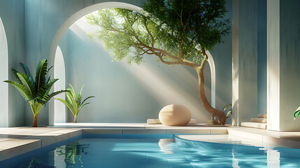 tree in the pool 