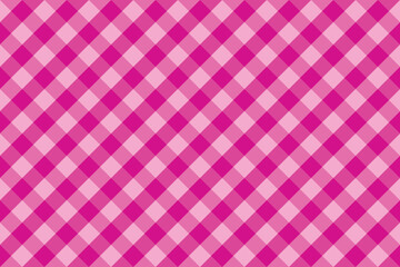 Pink and white gingham pattern seamless