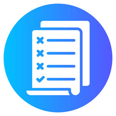 to do list gradient icon