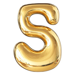 Gold 3D Number 5