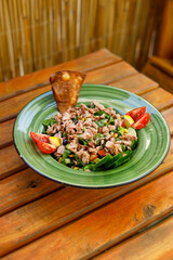Amazing tuna salad and healthy menu image.