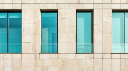 Modern residential buildings with luxury balconies