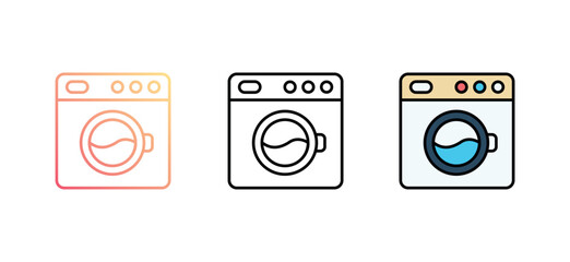 Laundry icon design with white background stock illustration