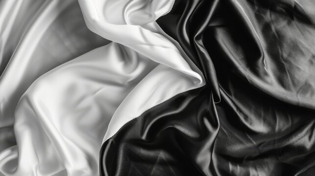 High-resolution image of monochrome fabric texture for background use.