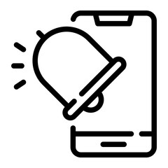 smartphone line icon