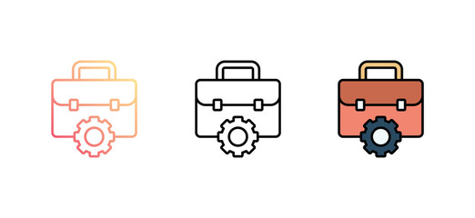 Businessman icon design with white background stock illustration