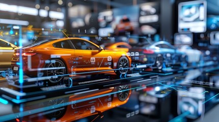 Digital platform for car sales, showing a selection of vehicles with verified information and online product demonstrations