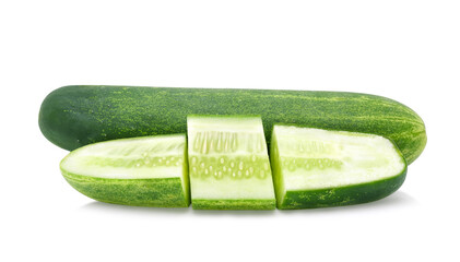 cucumber isolated on white background