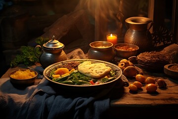 Pre dawn Suhu muslim traditional food