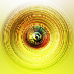 Colorful radial motion effect. Abstract rounded background. Color curves and sphere.