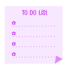 To do list notes